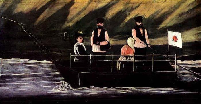 Niko Pirosmanashvili The Ferry at Didubeh Sweden oil painting art